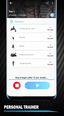 Six Pack In 30 Days At Home - android App screenshot 3